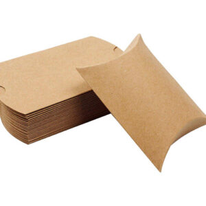 Custom Kraft Pillow Boxes: Natural Brown Recyclable