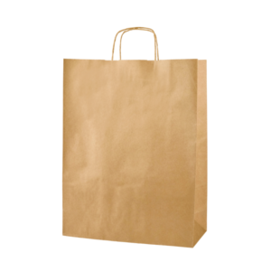 BROWN TWISTED HANDLE PAPER
