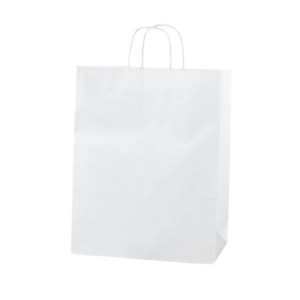 WHITE TWISTED HANDLE PAPER