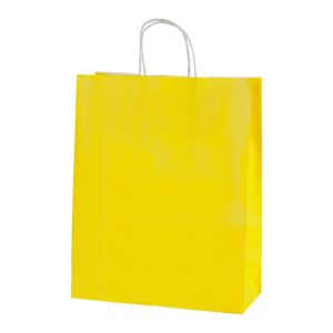 YELLOW TWISTED HANDLE PAPER