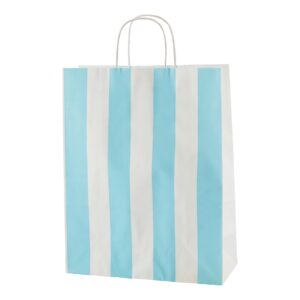 LIGHT BLUE & WHITE STRIPE TWISTED