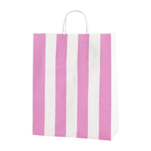 LIGHT PINK & WHITE STRIPE TWIST