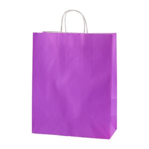 PURPLE TWISTED HANDLE PAPER