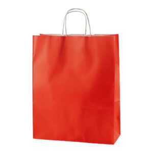 RED TWISTED HANDLE PAPER