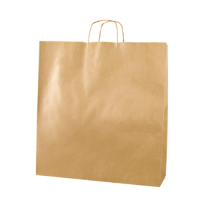 BROWN TWISTED HANDLE PAPER