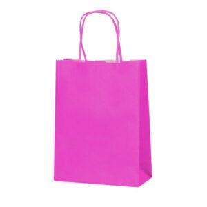 HOT PINK TWISTED HANDLE PAPER