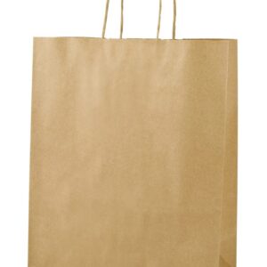 BROWN TWISTED HANDLE PAPER
